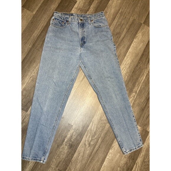 VTG 90s Levi's 550 Relaxed Fit Tapered Leg Jeans Red Tab Women's 11 JR M 30X30.5 - Picture 6 of 16